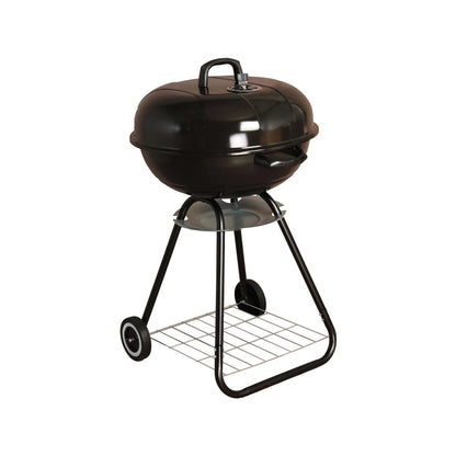 Jumbuck Kettle BBQ 57cm Enamel Coated, Portable with Wheels, Charcoal Grill