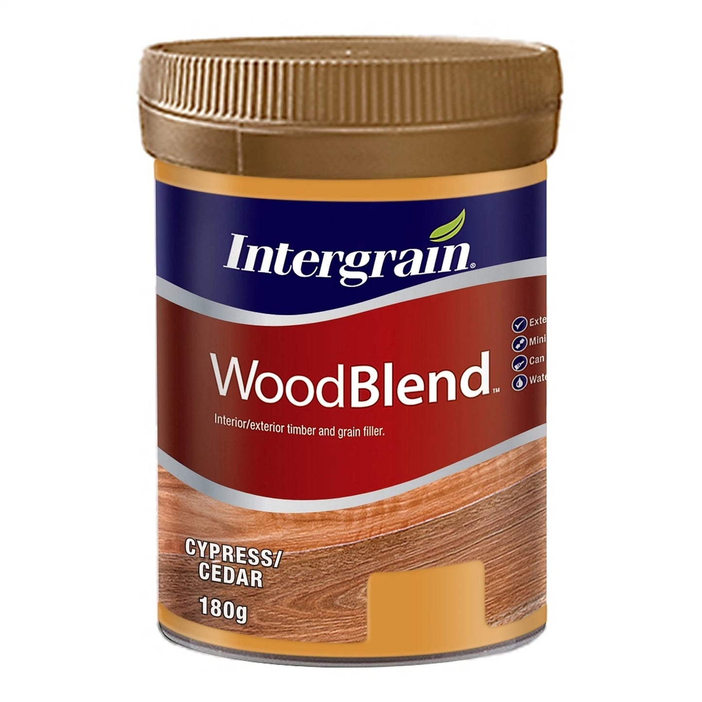 Intergrain 180g Cypress/Cedar Woodblend Putty - Water-Based, Interior/Exterior Use