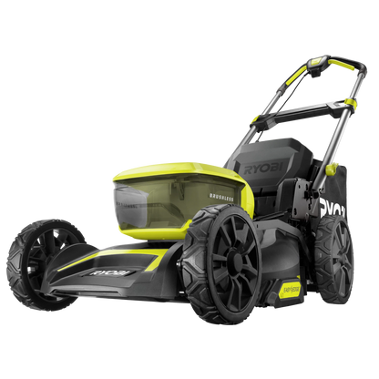 Ryobi 36V Brushless Lawn Mower 46cm, 4.0Ah Battery, Dual Ports, Mulching, Quiet 94dB