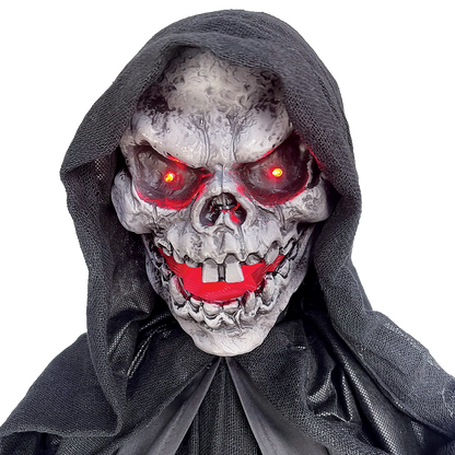 Galah 1.8m Halloween Animatronic Reaper with Voice, Light-Up Eyes, and Movement