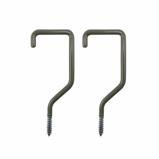 Everhang Handy Storage Hooks 2 Pack - PVC Coated, Easy Install, Garage Organization