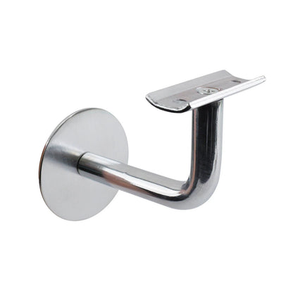 Carinya Chrome Curved Top Handrail Bracket - Corrosion Resistant, Easy Install, Indoor/Outdoor