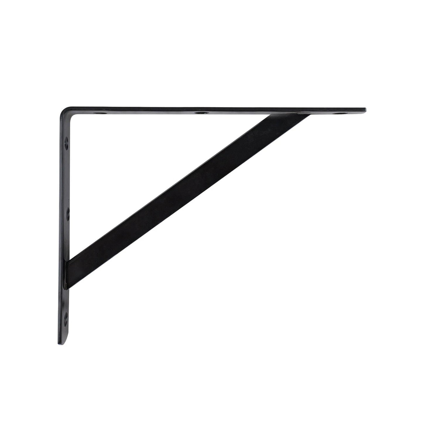 Carinya Black Heavy Duty Bracket 250x200mm, 175kg Load, Powder Coated Steel