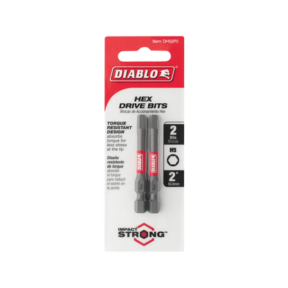 Diablo H5 50mm Power Bit 2-Pack - Extreme Durability, Impact Resistant, Torque Resistant