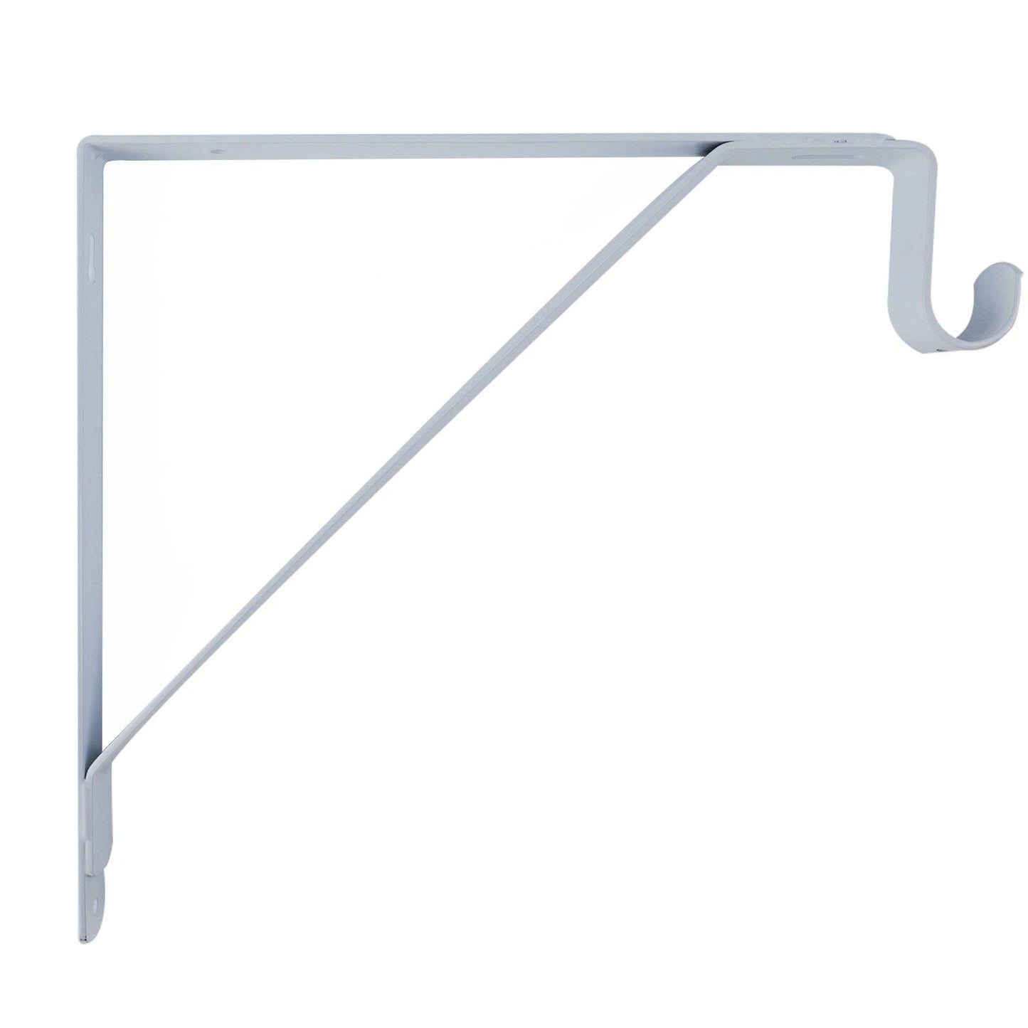 Carinya White Closet Rod Bracket 305x265x25mm, Durable Steel, Easy Install, 50kg Capacity