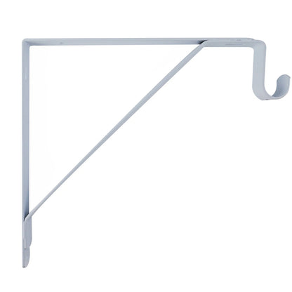 Carinya White Closet Rod Bracket 305x265x25mm, Durable Steel, Easy Install, 50kg Capacity