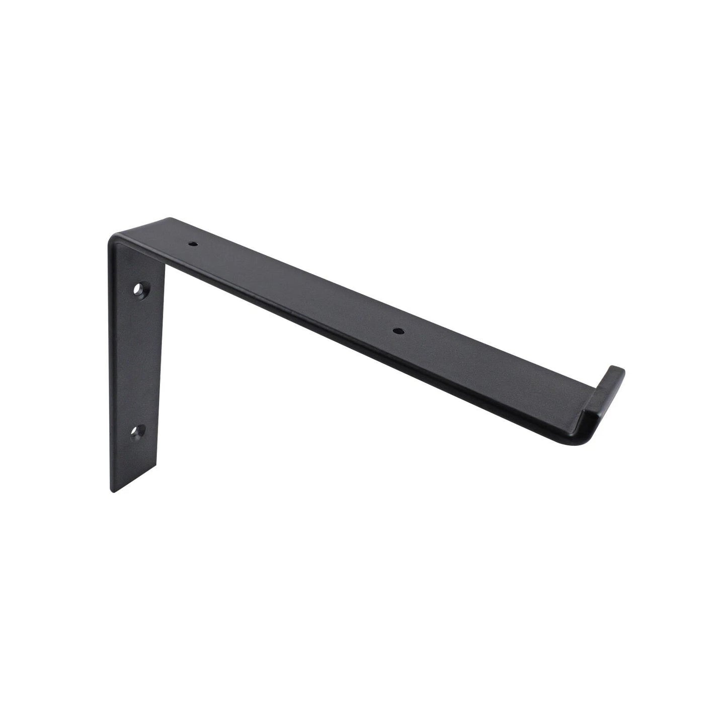Carinya Black Lipped Angle Bracket 240x185mm, Powder Coated Steel, Indoor/Outdoor Use