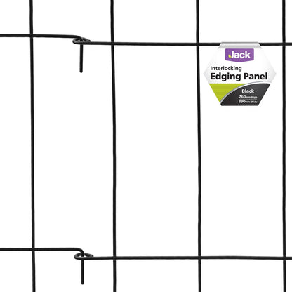 Jack Black Steel Garden Edging Panel 760x890mm, Decorative & Durable