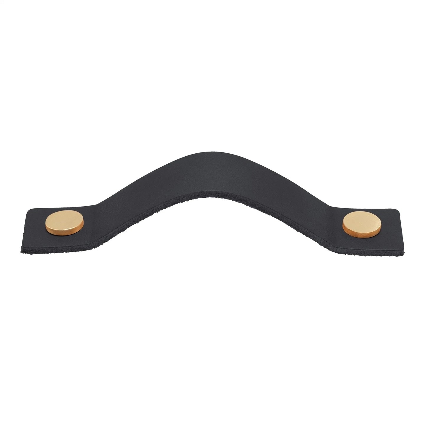 Lane Black Leather Handle - Stylish, Versatile Door & Drawer Hardware, Easy Install