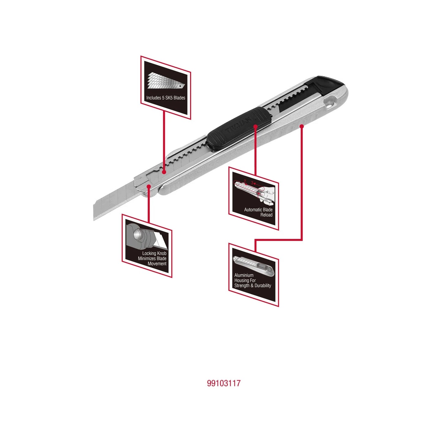 Kango 355mm Stainless Taping Knife - Gold Blade, Ergonomic Handle, Rust-Resistant