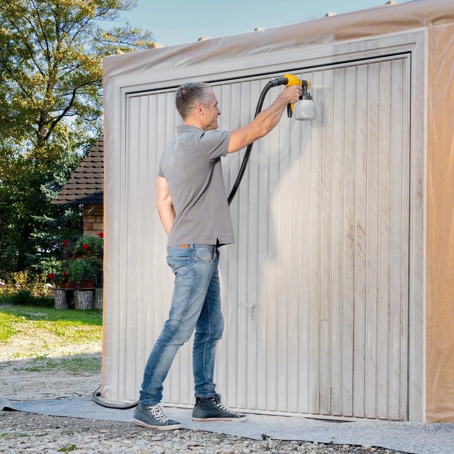 Wagner Flexio 950 Paint Sprayer, Powerful iSpray Tech, Adjustable Control, 630W, 3 Spray Settings