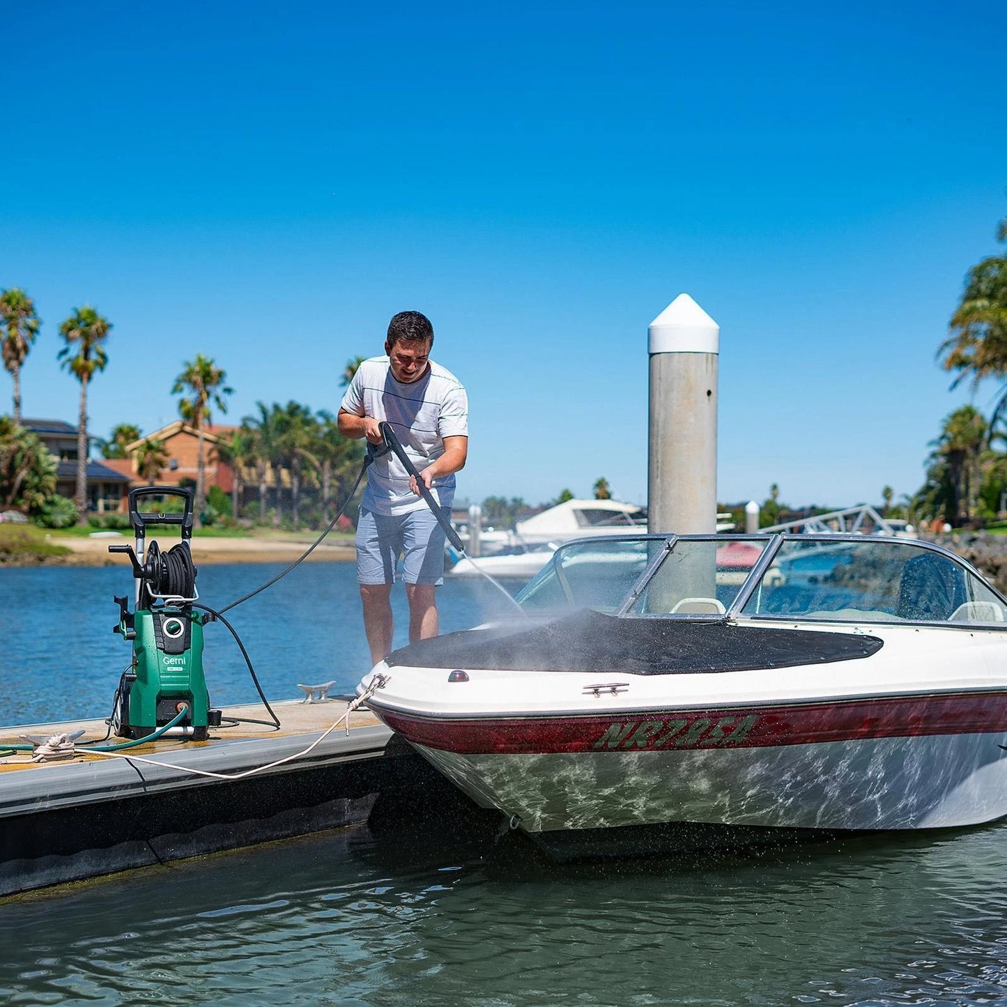 Gerni 7000 2175PSI 2300W High Pressure Washer with Foam Sprayer & Patio Cleaner