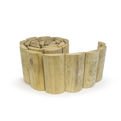 Rola Pak Treated Pine Ezy Edge Garden Edging 200mm x 2.8m - Easy Install, Rot Resistant