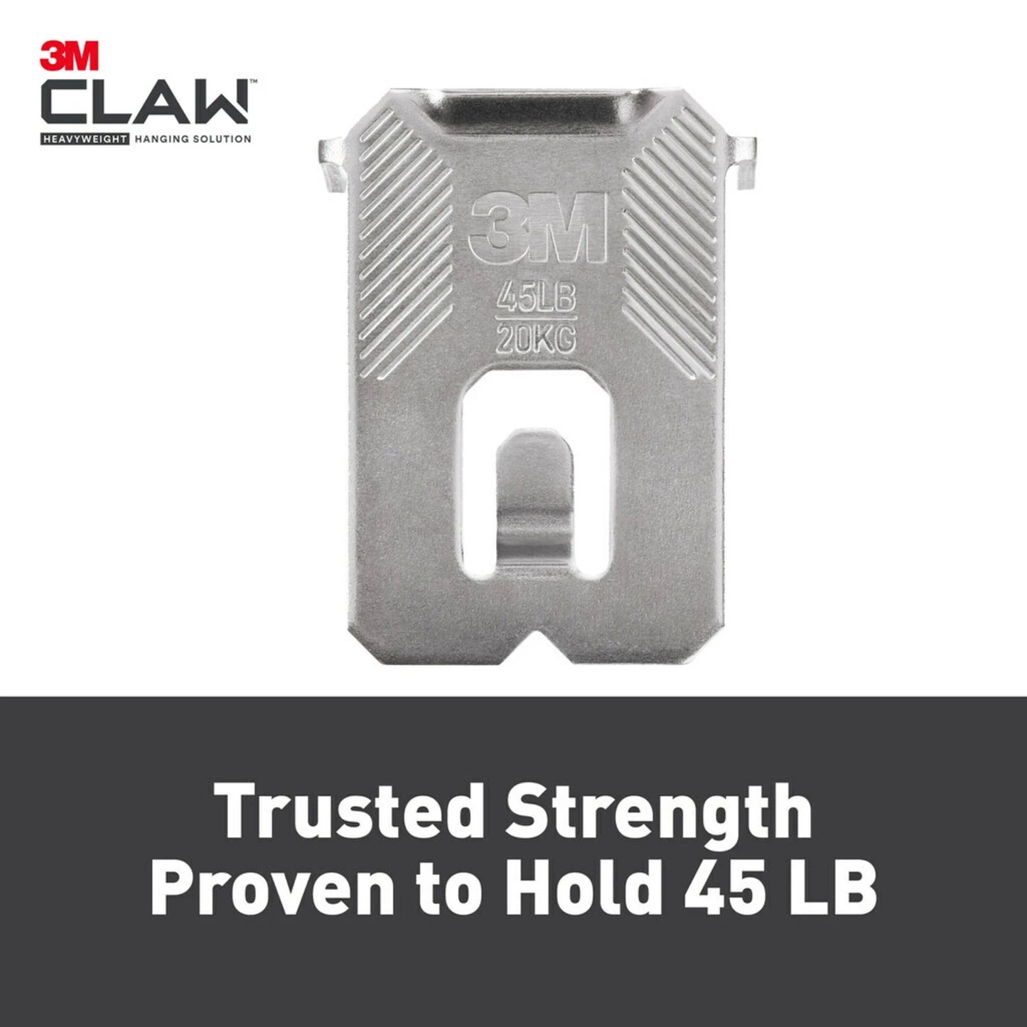 3M CLAW Drywall Picture Hangers 20kg with Spot Markers, No Tools Needed, 8 Hangers 4 Markers