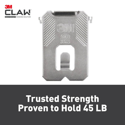 3M CLAW Drywall Picture Hangers 20kg with Spot Markers, No Tools Needed, 8 Hangers 4 Markers