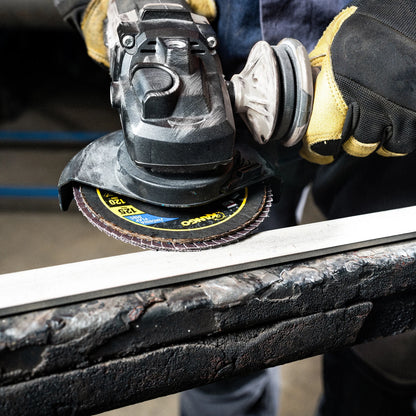 Kango 100mm 80G Zirconia Flap Disc, Self-Sharpening, High Removal Rate, Metal/Wood Use