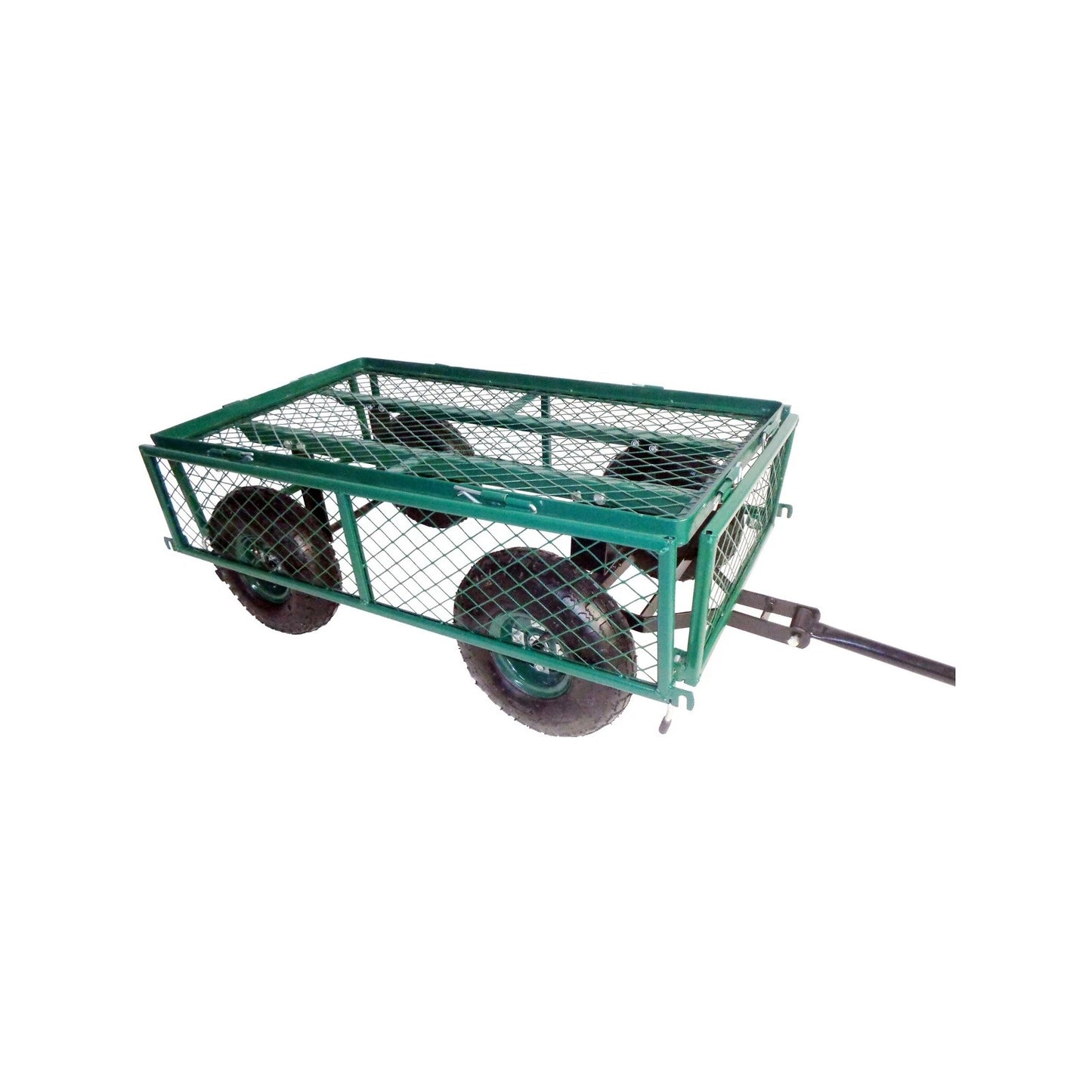 Saxon Steel Mesh Garden Cart, 250kg Capacity, Removable Sides, Pneumatic Tyres