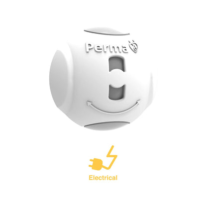 Perma Child Safety Premium Outlet Covers 12 Pack, Dual Action Unlock, Childproof Design