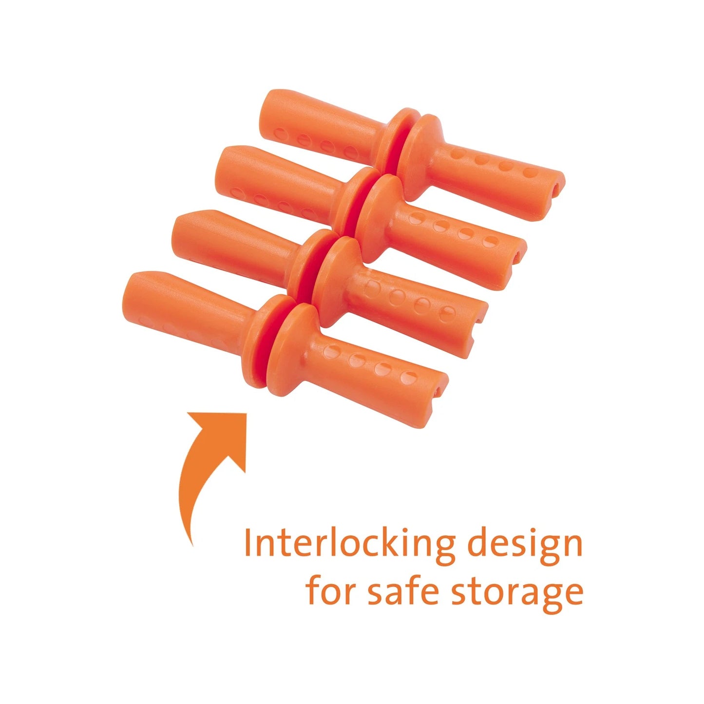 Jumbuck Corn Cob Holders 4 Pack - Ergonomic Design, Stainless Steel Prongs, Dishwasher Safe