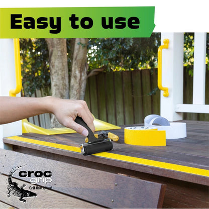 Croc Grip Anti-Slip Application Roller, Black, ABS, Comfortable Handle, Versatile Use