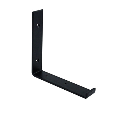 Carinya Black 185x185mm Hanging Lipped Angle Bracket, 100kg Load Capacity, Powder Coated Steel