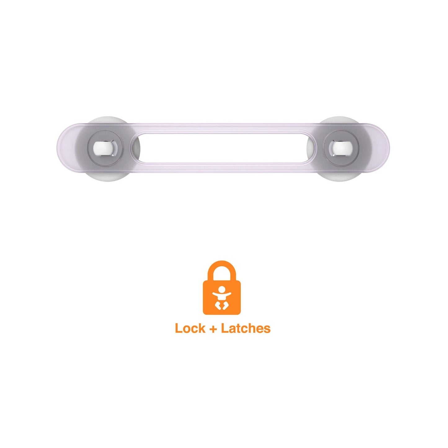 Perma Child Safety 18cm Adhesive Flexi Locks 8 Pack - Childproof, Easy Install, Discreet Design