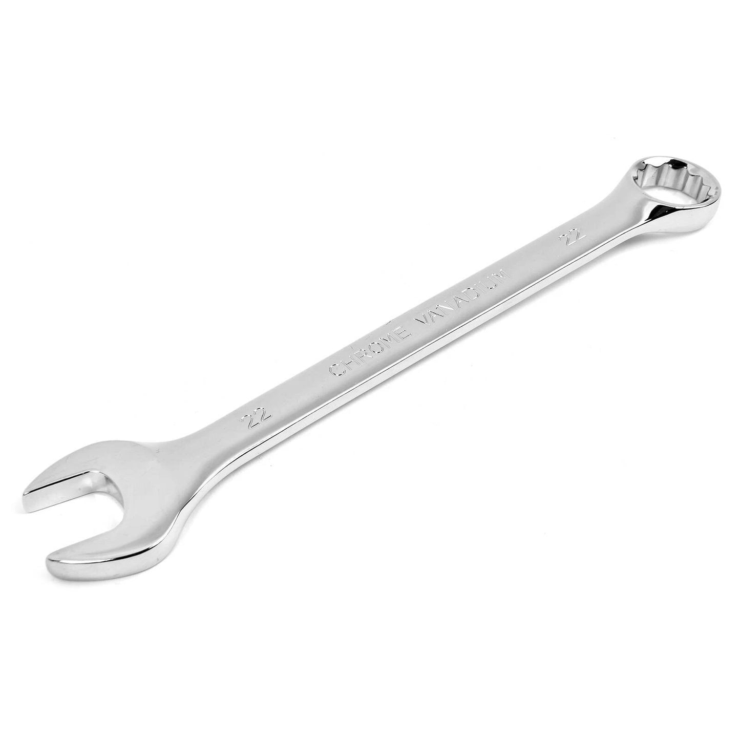 Trojan 22mm Combination Spanner, Chrome Vanadium, 12 Point Ring, Open End, Lifetime Warranty