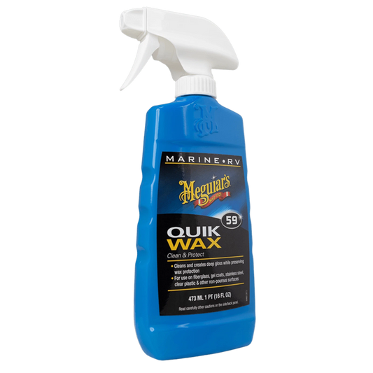 Meguiar’s Marine/RV Quik Wax Spray 473ml - Easy Wipe-Off, Deep Gloss & Protection