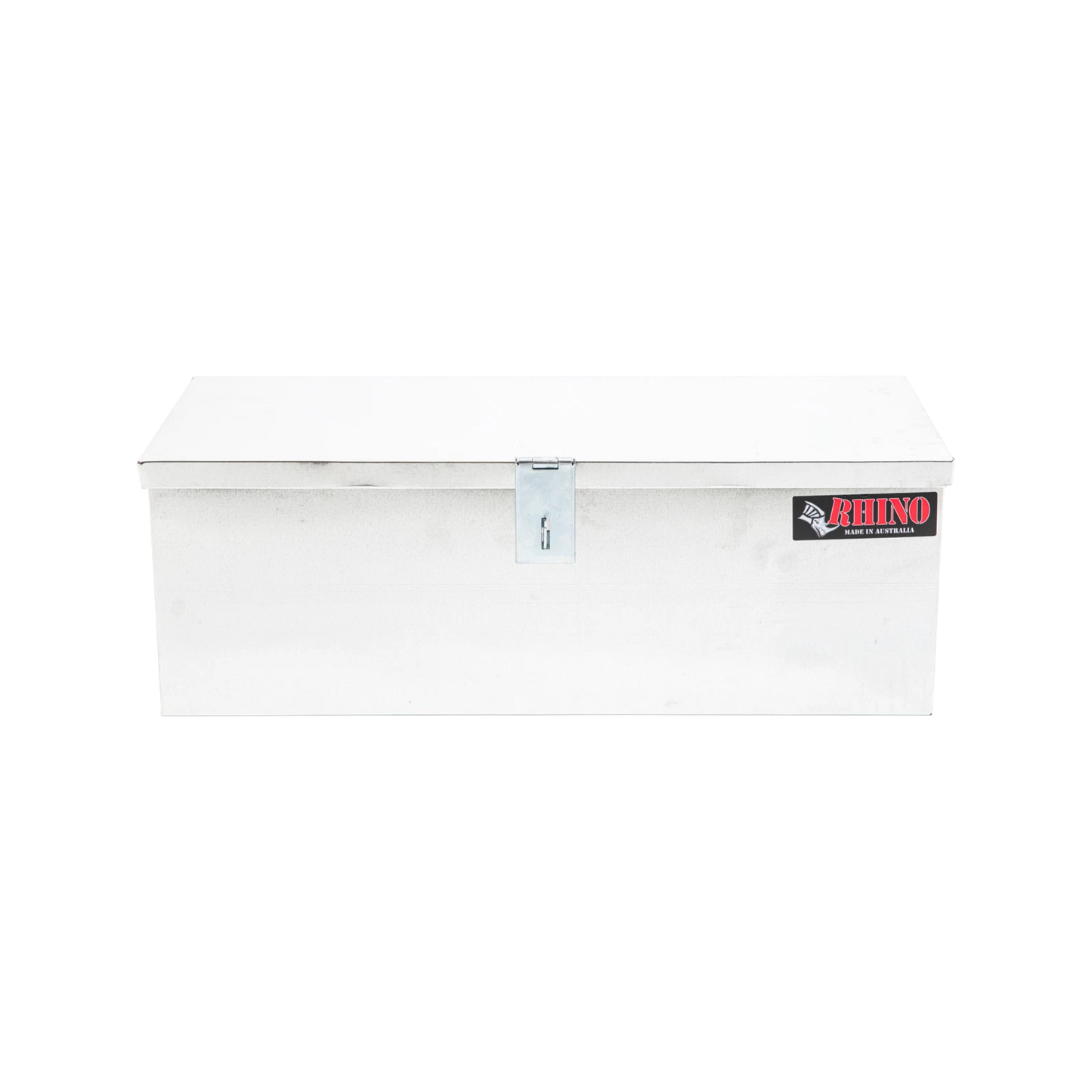 Rhino Galvanised Tool Box 770x318x265mm - Durable Steel, Heavy Duty Lock, Made in Australia