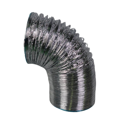 Builders Edge 150mm x 3m Flexible Duct, Aluminium, UL 181 Flame Test, AS4254 Compliant