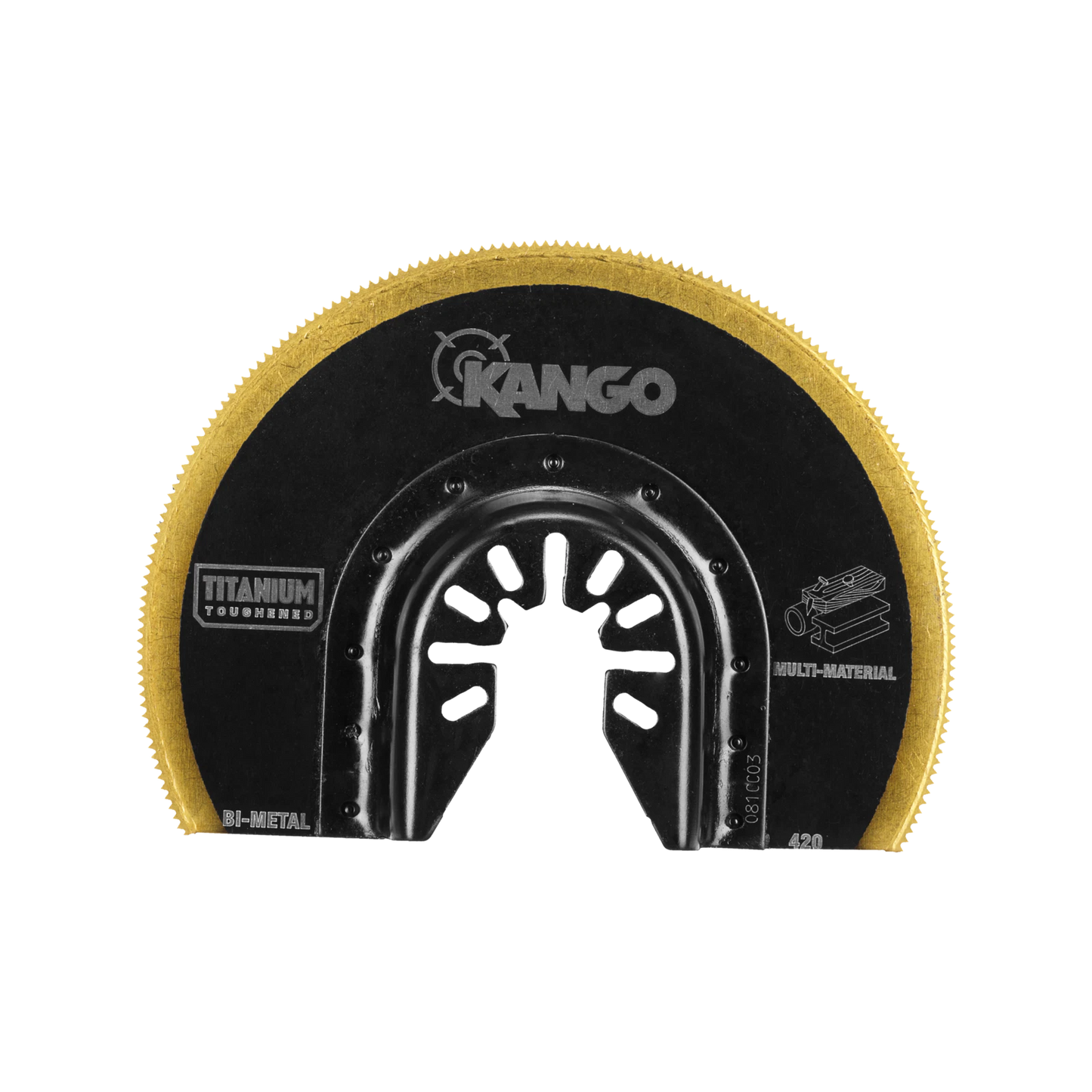 Kango 89mm Bi-Metal Segmented Saw Blade - Titanium Toughened, Flush Cuts, Multi Tool Compatible
