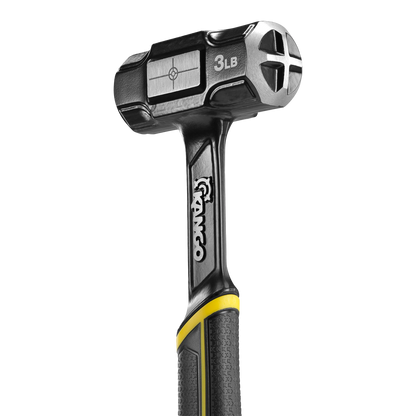 Kango 3lb Cross Strike Sledge Hammer - Durable, Precision, Dual Strike Faces