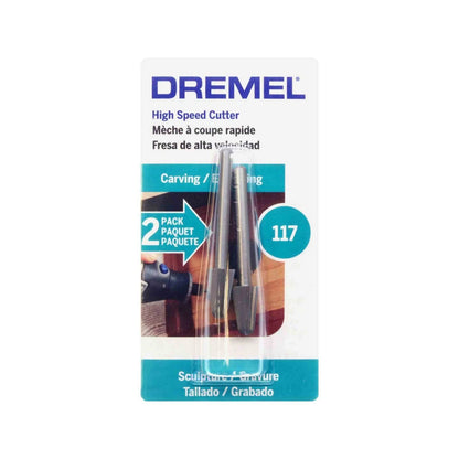 Dremel 6.4mm High Speed Cutter 2 Pack - Versatile for Wood, Plastic, Soft Metals