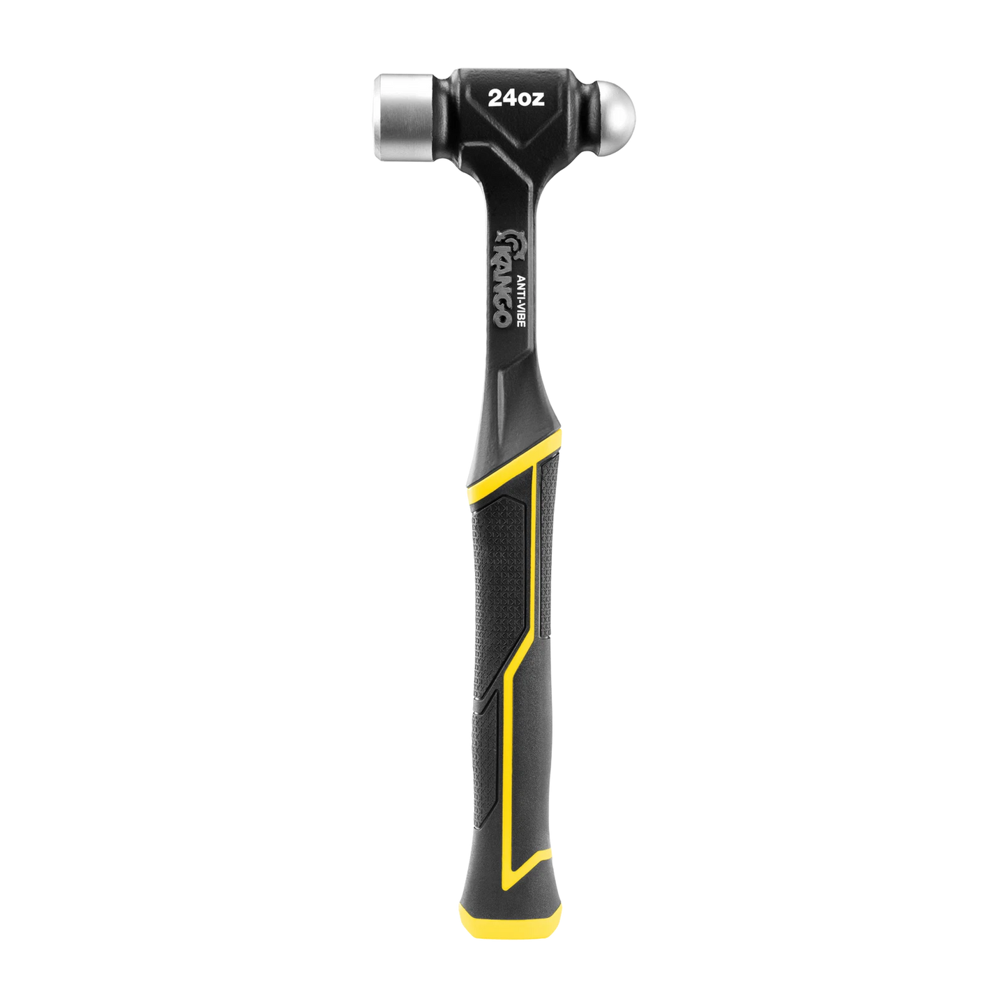 Kango 24oz Anti-Vibe Ball Pein Hammer, Dual Face, Forged Steel, Vibration Reduction