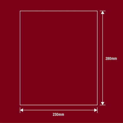 Rocket Non Clog Sanding Sheets 280x230mm Hook & Loop, Assorted Grits, Versatile Use