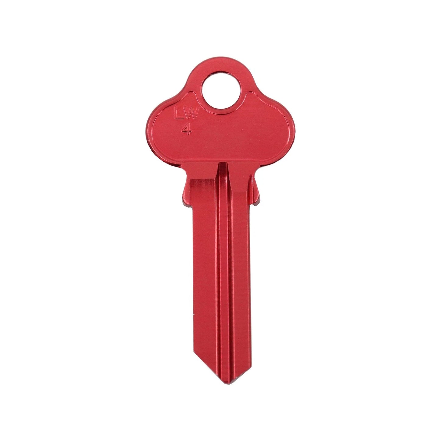 EHI Red Blank Key LW4 - Durable Aluminium Titanium Alloy, Vibrant Colors, Key Duplication