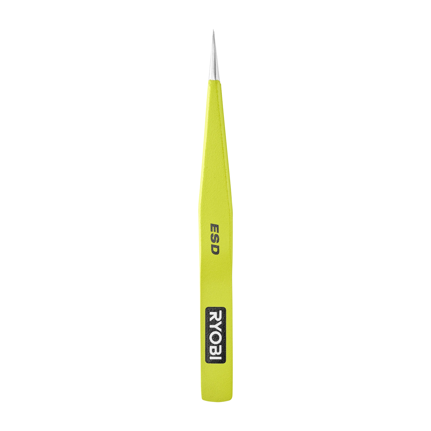 Ryobi Precision Anti-Static Tweezers 2 Pack - Straight & Curved Tips, ESD Coating, Stainless Steel