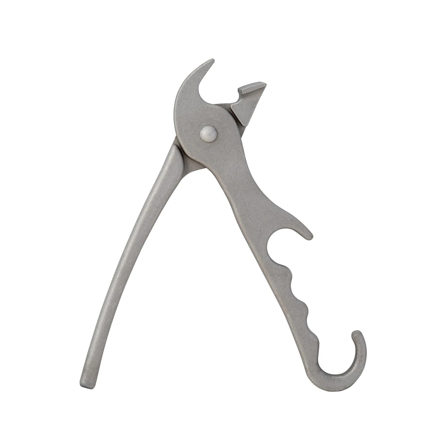 Jumbuck Cast Aluminium Pizza Pan Grippers with Anti-Slip Grip, Spring-Loaded Handle, Silver