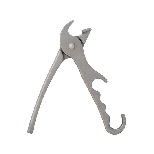 Jumbuck Cast Aluminium Pizza Pan Grippers with Anti-Slip Grip, Spring-Loaded Handle, Silver