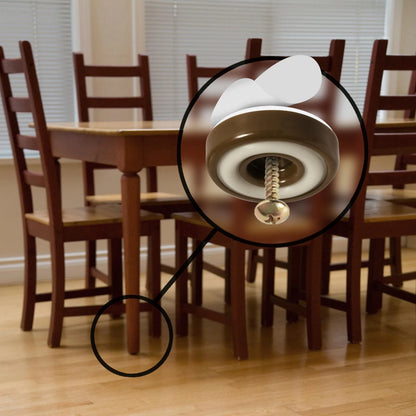 Slipstick 32mm Chocolate Gripper Floor Protection Feet, Non-Slip, Easy Install, 8 Pack