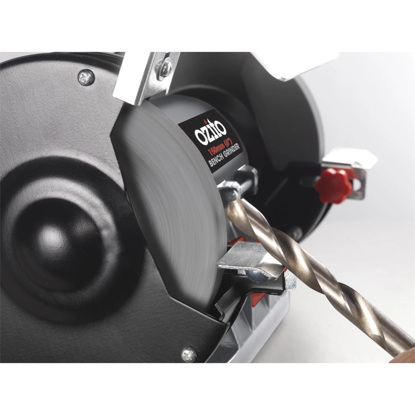 Ozito 150W 150mm Bench Grinder with Induction Motor & Adjustable Eye Shields