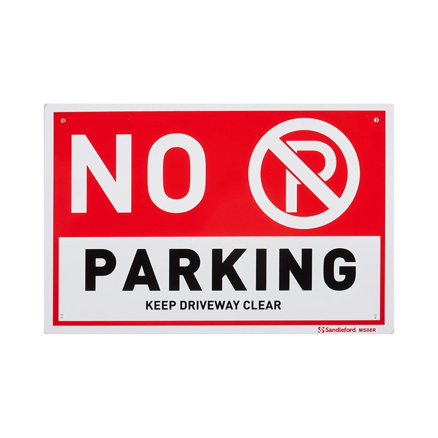Sandleford No Parking Sign 300x200mm, Durable UV-Resistant Polypropylene, Easy Install