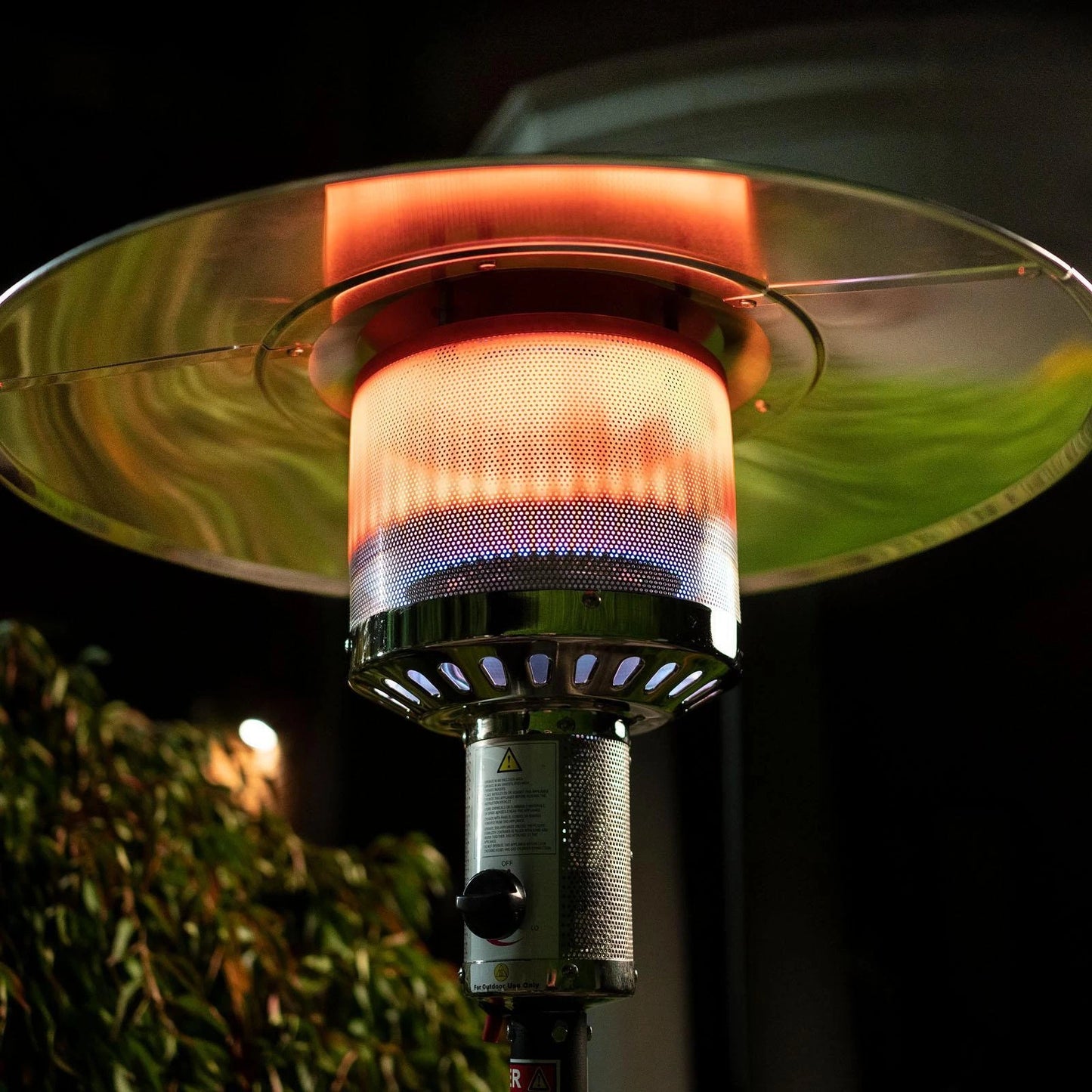 Mimosa Matte Black Outdoor Gas Patio Heater, 17m² Heating, Weather Resistant, Safety Features