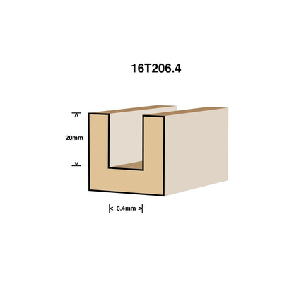 Ultra 6.4mm Tungsten Carbide Straight Router Bit, Universal Fit, Durable, Economical
