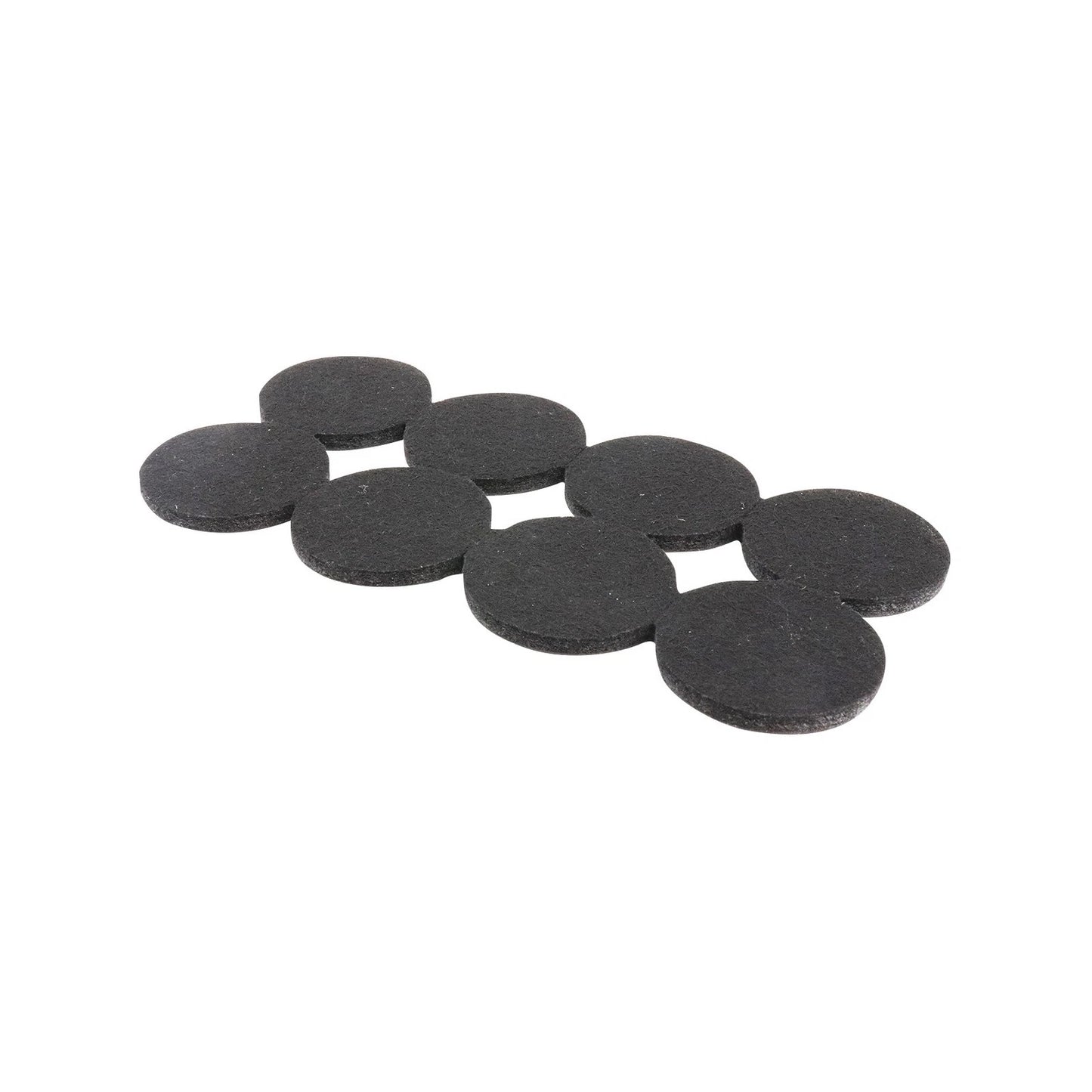 Surface Gard 38mm Black Round Felt Pads - 8 Pack, Noise Reduction, Self-Adhesive, Durable