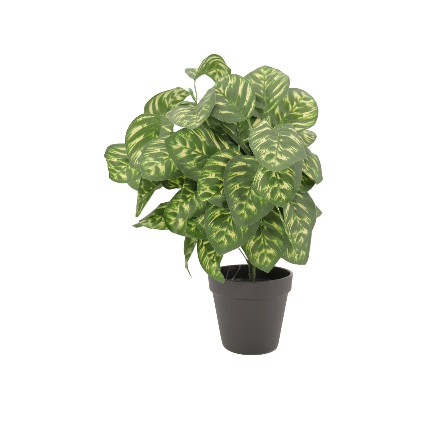 UN-REAL 45cm Artificial Peacock Leaves Plant, Realistic, Maintenance-Free, Indoor Use