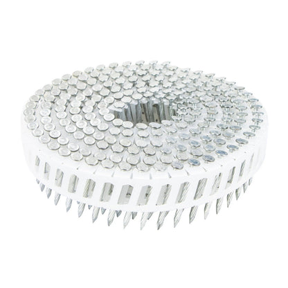 Titan 32x2.5mm Hardened Electro Galvanised Coil Nails 3600 Pack - Corrosion Resistant