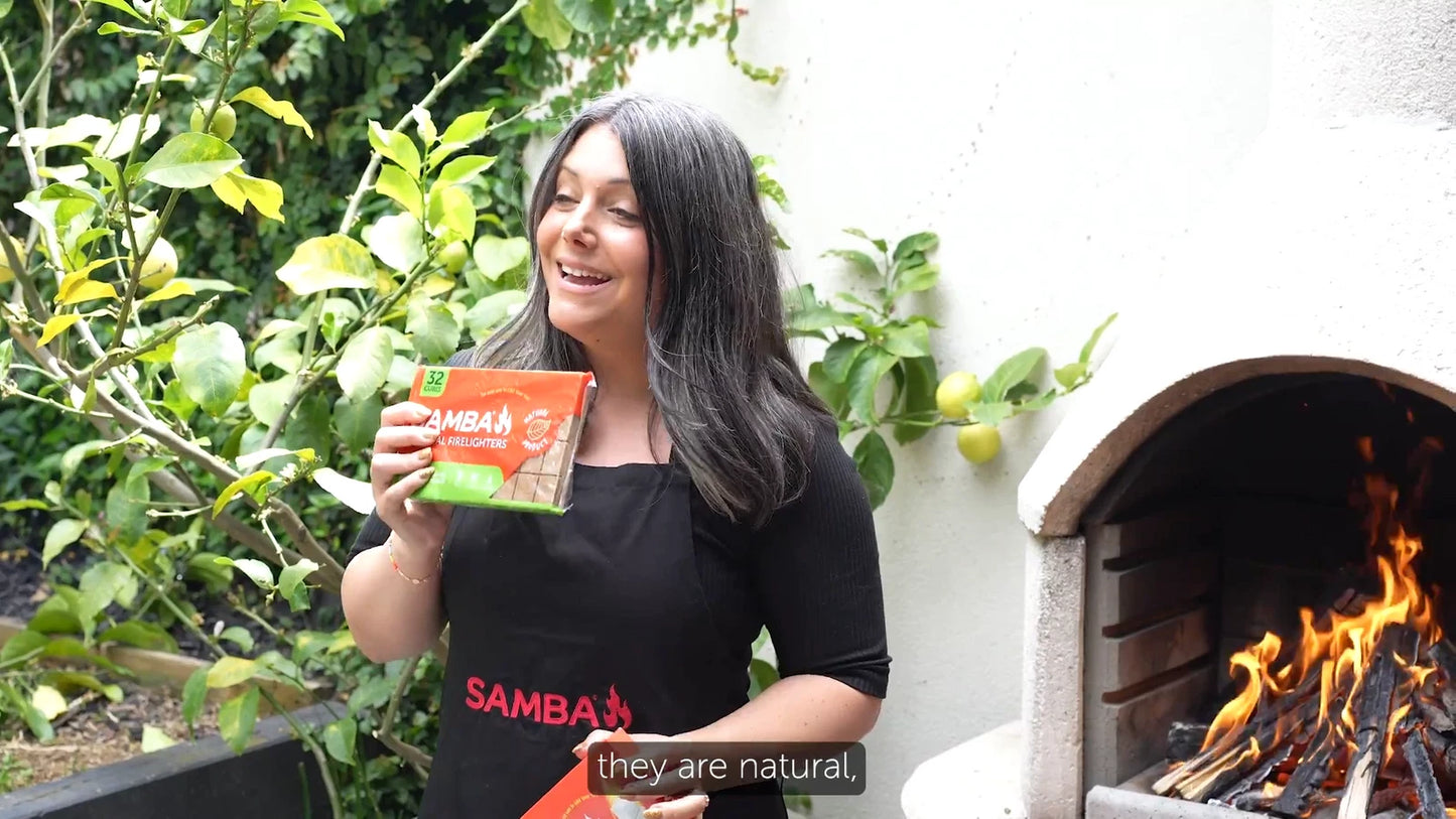 Samba Original Firelighters 36 Pack - Easy Light, Quick Ignition, Long Burn Time
