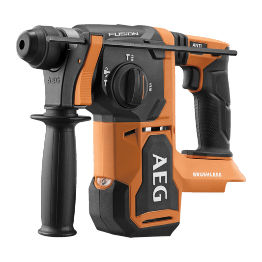 AEG 18V FUSION SDS+ Rotary Hammer Drill, 2.5J Impact, 3-Mode, Brushless Motor