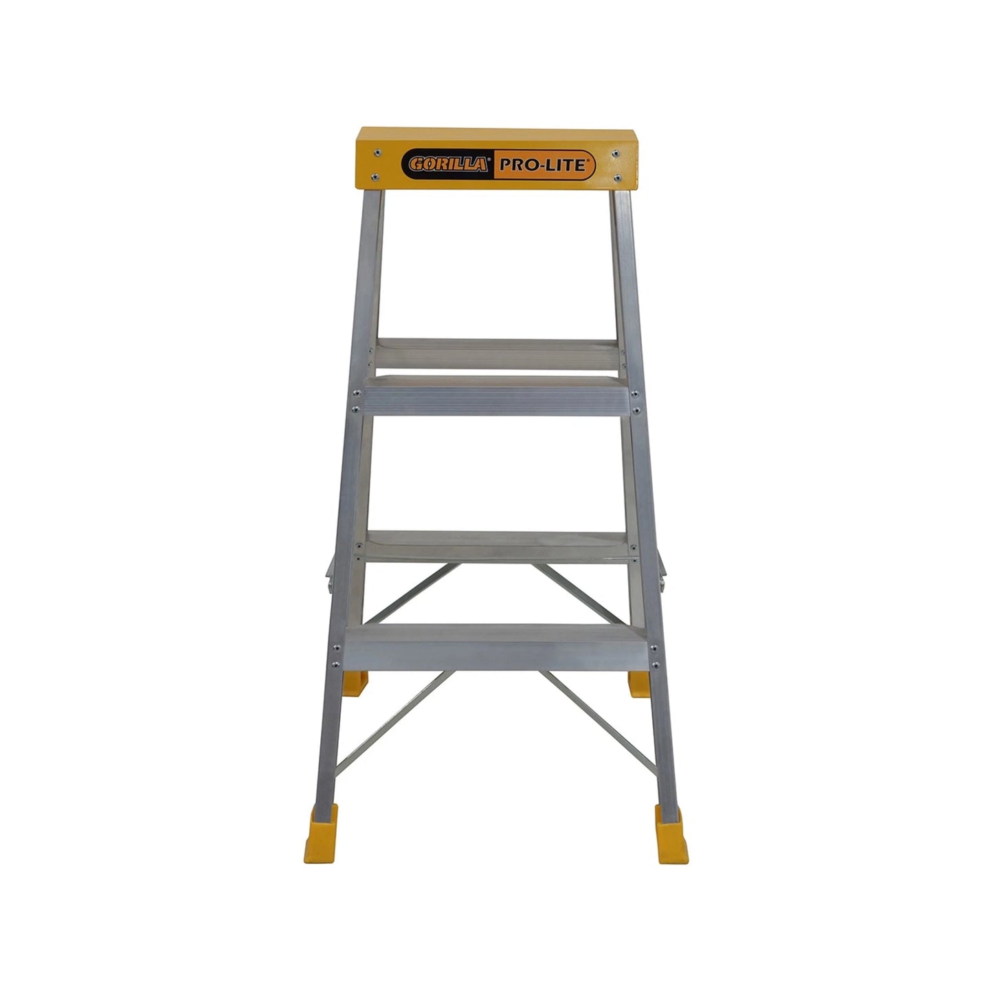 Gorilla 150kg Pro-Lite 3 Step Double Sided Aluminium Ladder, Lightweight & Durable